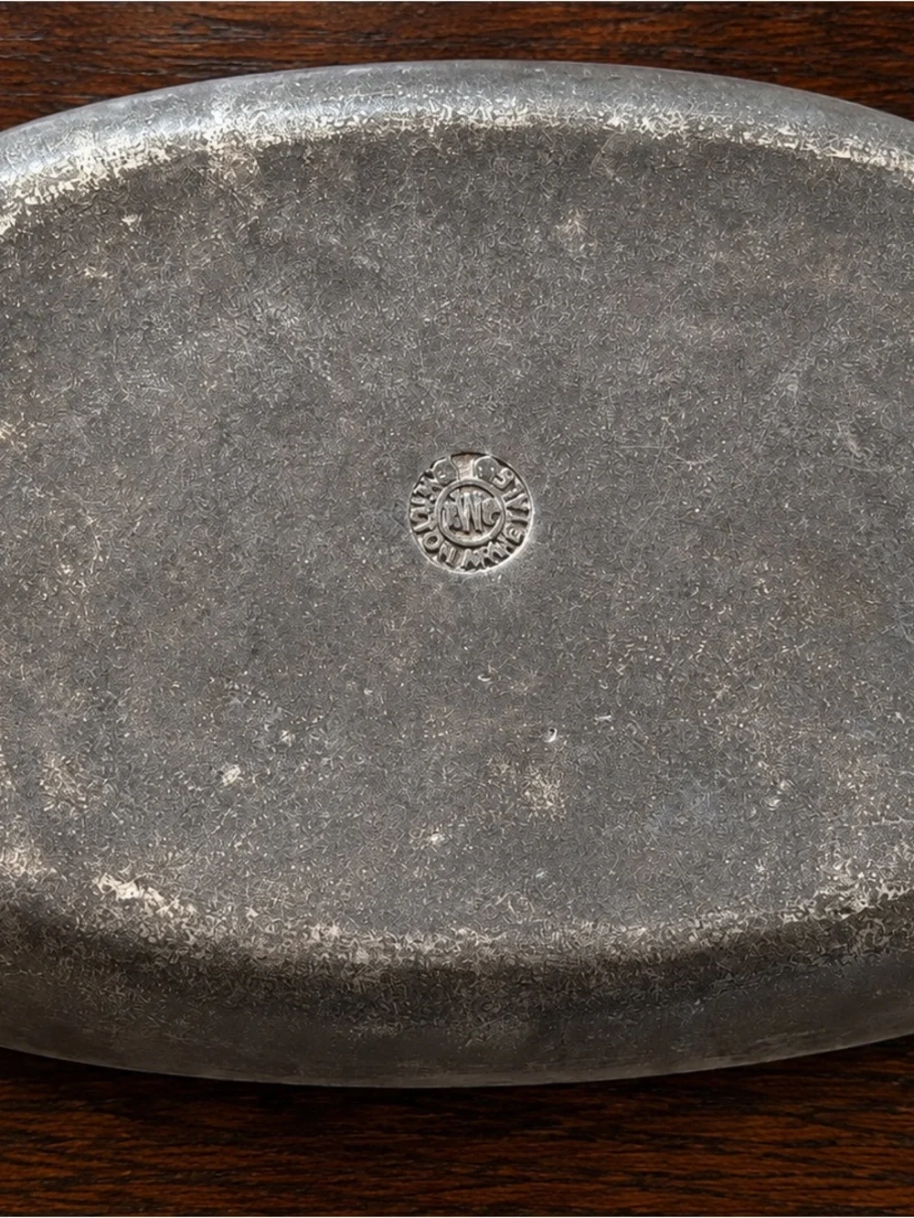 Vintage Wilton Pewter “Give Us This Day Our Daily Bread” Tray 9” x 6.5”